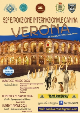 30-31 MARZO 01 APRILE 2024 52° EXPO INTERNAZIONALE CINOFILA - Gruppo Cinofilo Veronese